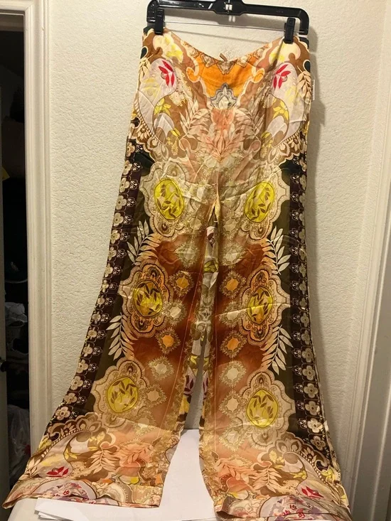 NWOT Alexis Geneve Paisley Pants Size XL $395 Retail. Brand New - Picture 3 of 12